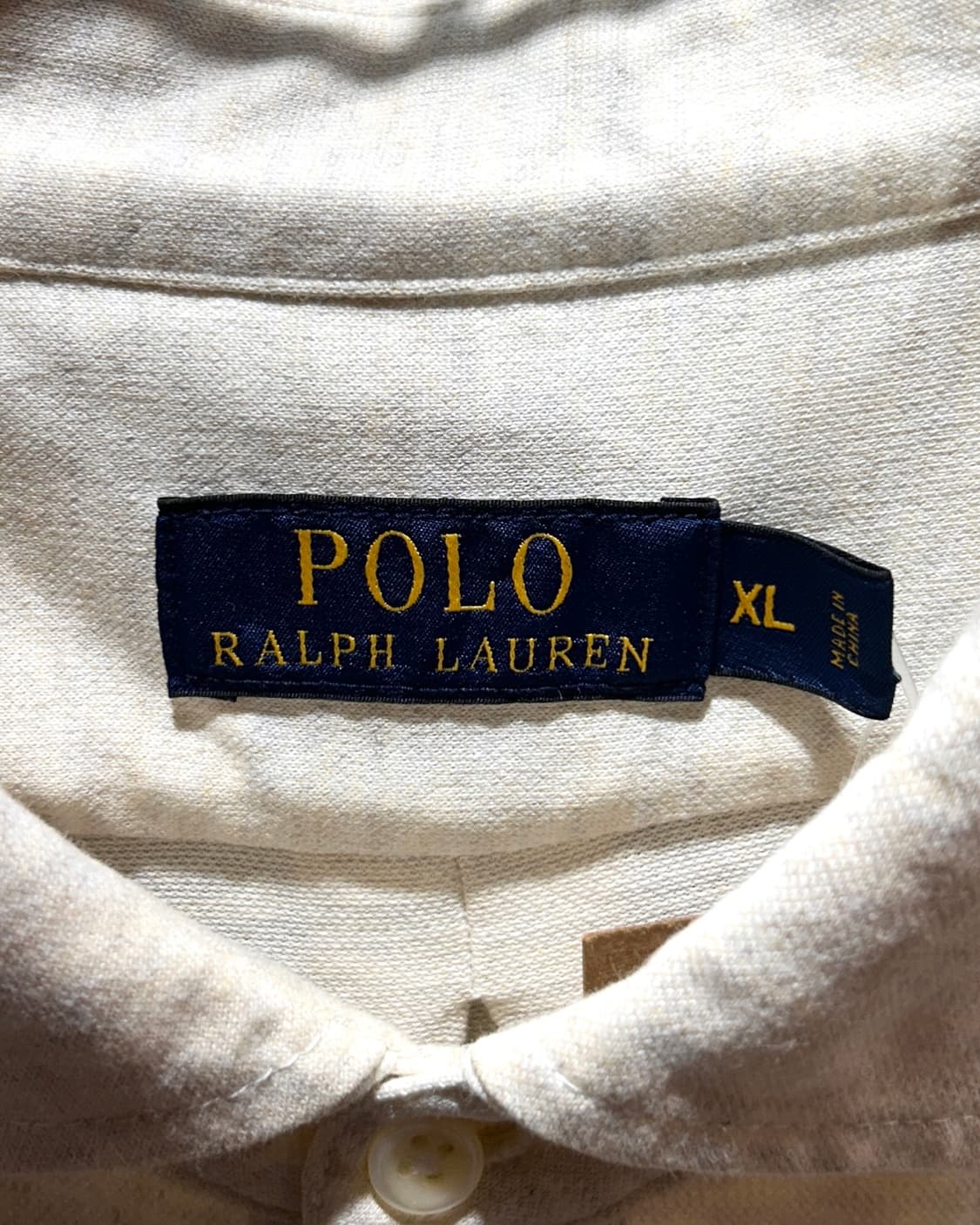XL 폴로랄프로렌 오트밀 카라 롱슬리브 상품이미지5