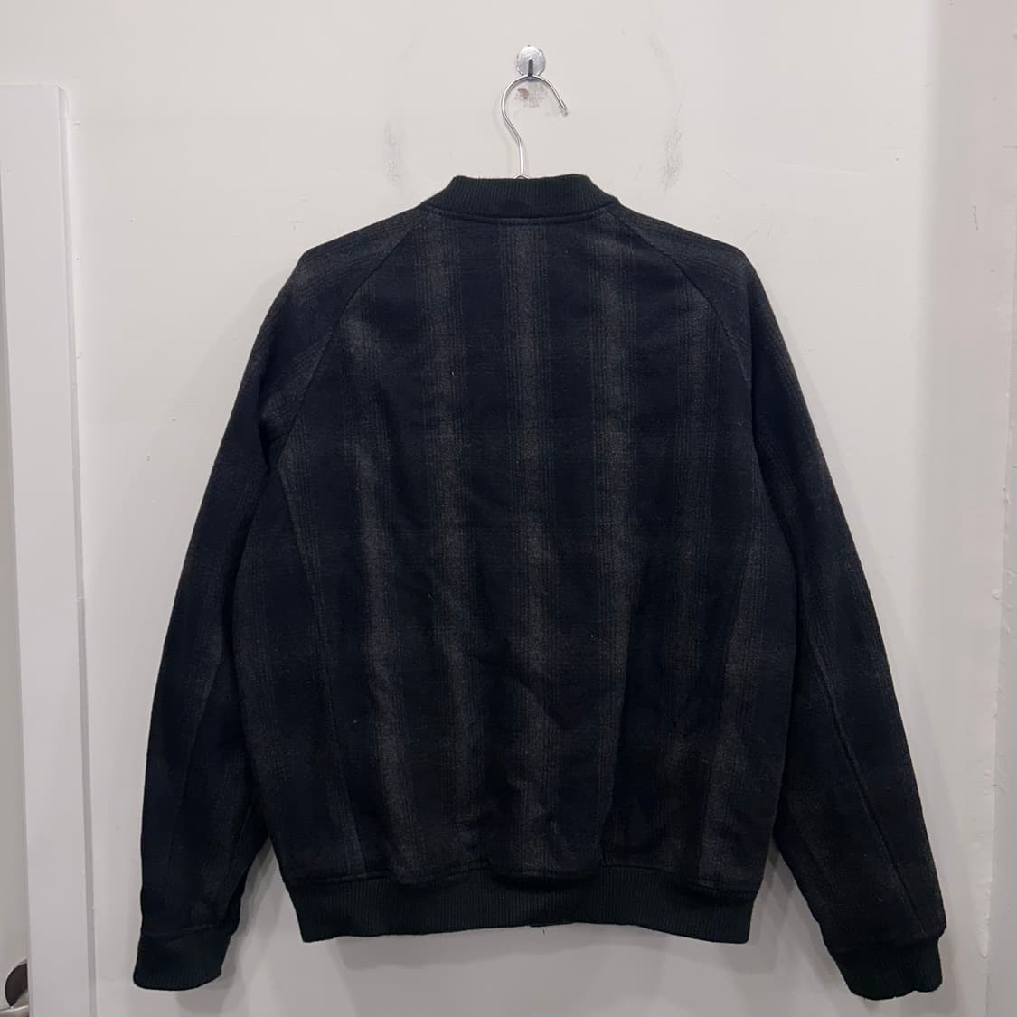 아메리칸 이글 체크패턴 울 모직 블루종 자켓 상품이미지5