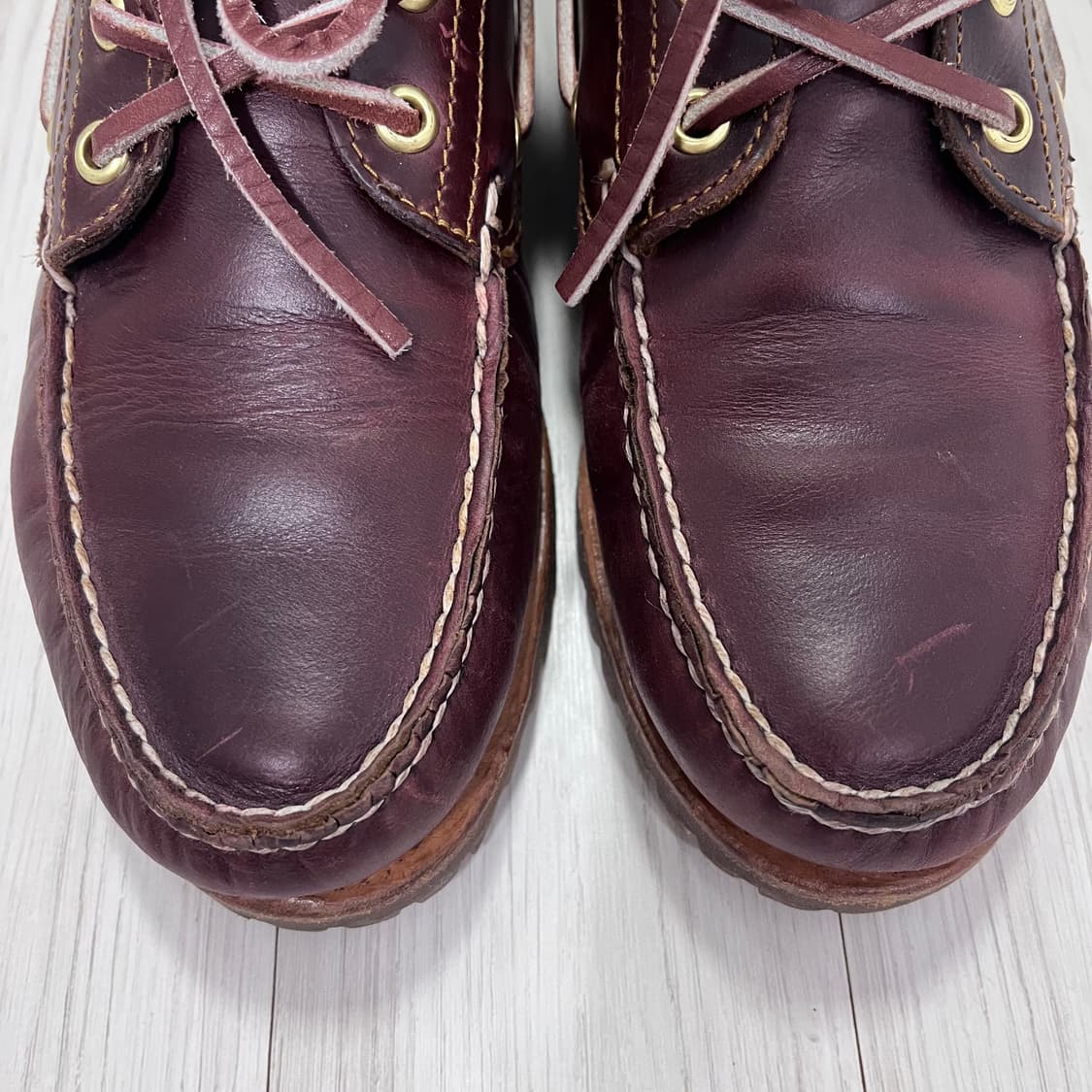 팀버랜드 보트슈즈 버건디 6사이즈 상품이미지3