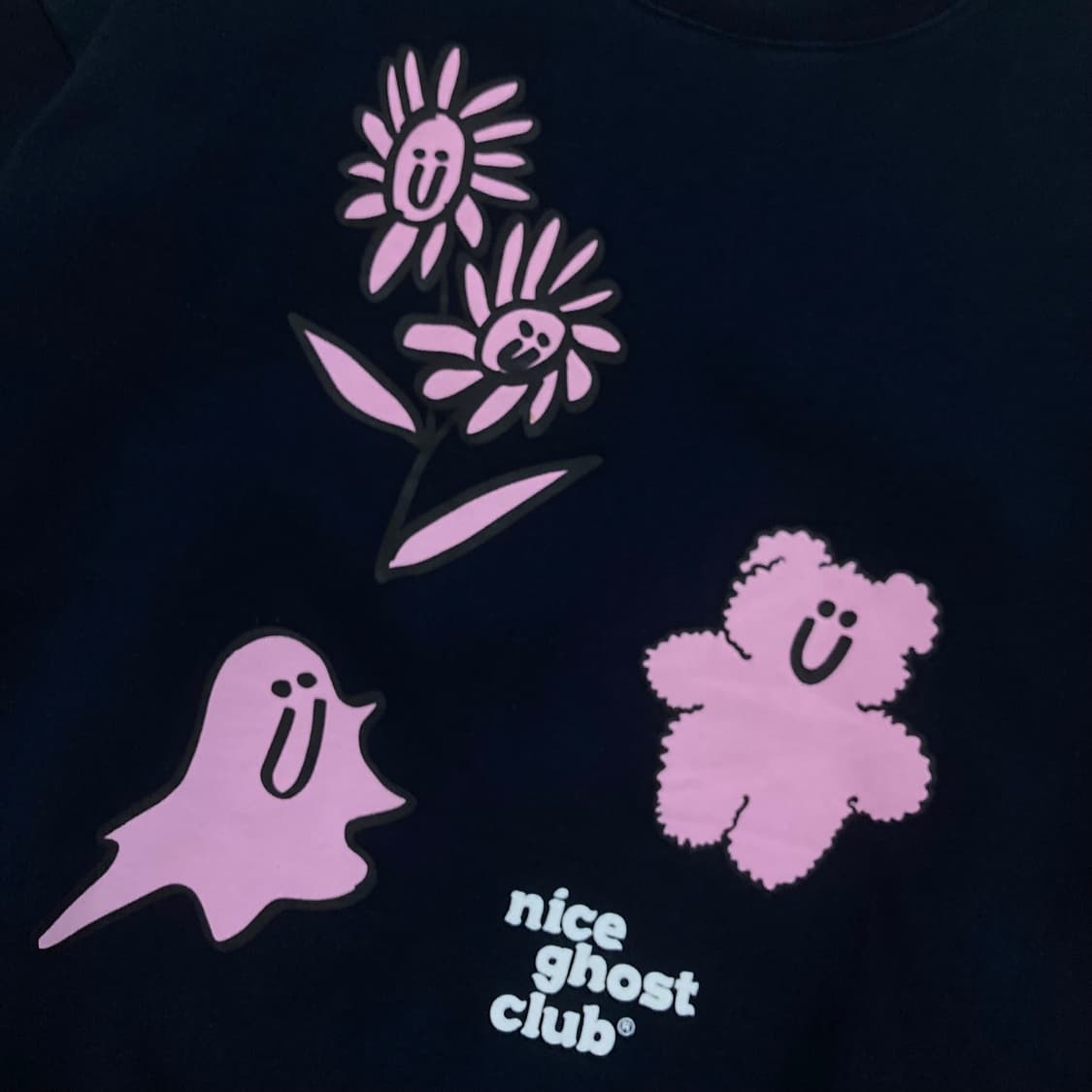 나이스 고스트 클럽 빅로고 네이비 맨투맨 상품이미지2