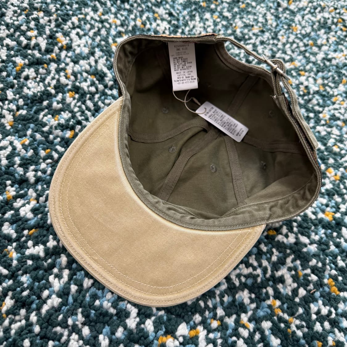 캐피탈 로고 베이지 카키 상품이미지4