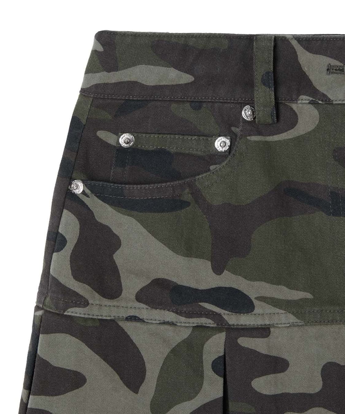 문선 카모 플리츠 스커트 S 상품이미지4