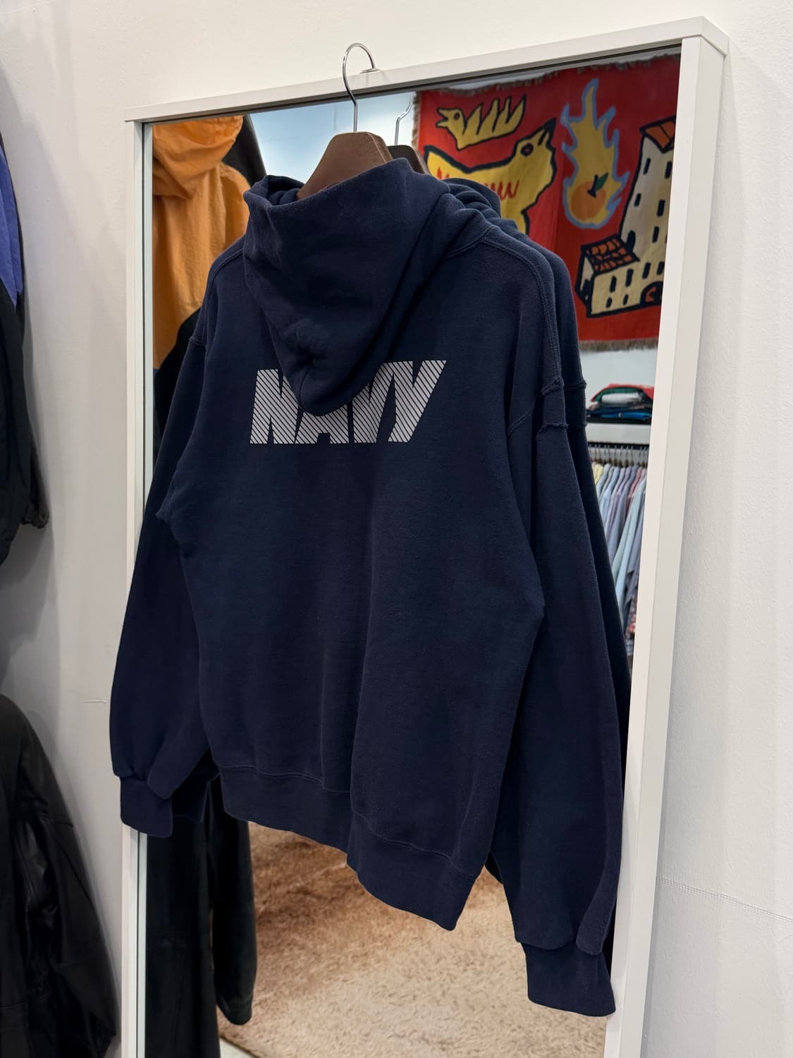 90s Soffee U.S.Navy 미해군 스웻 후드 (USA) 상품이미지5