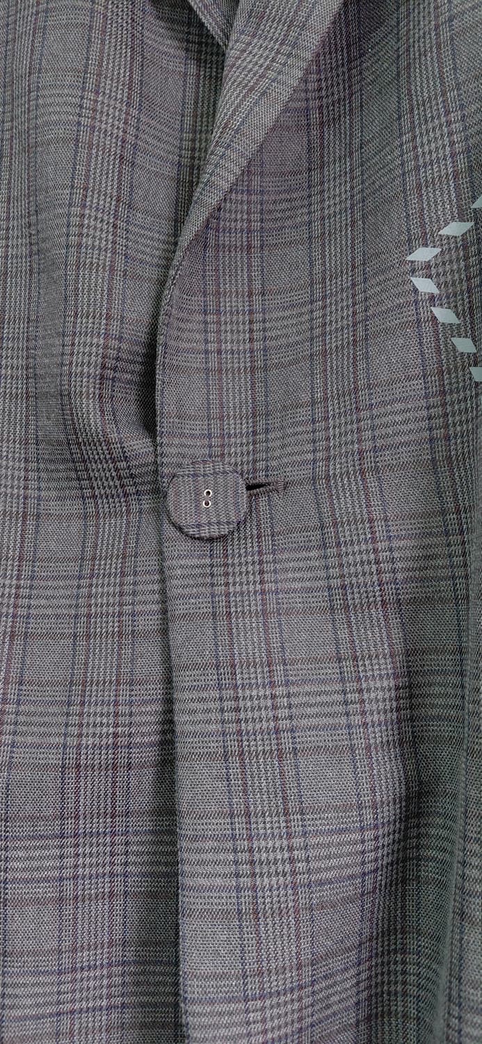 [희귀/오버핏] WACHIFIELD 다얀 자수 체크 오버사이즈 롱코트 상품이미지5