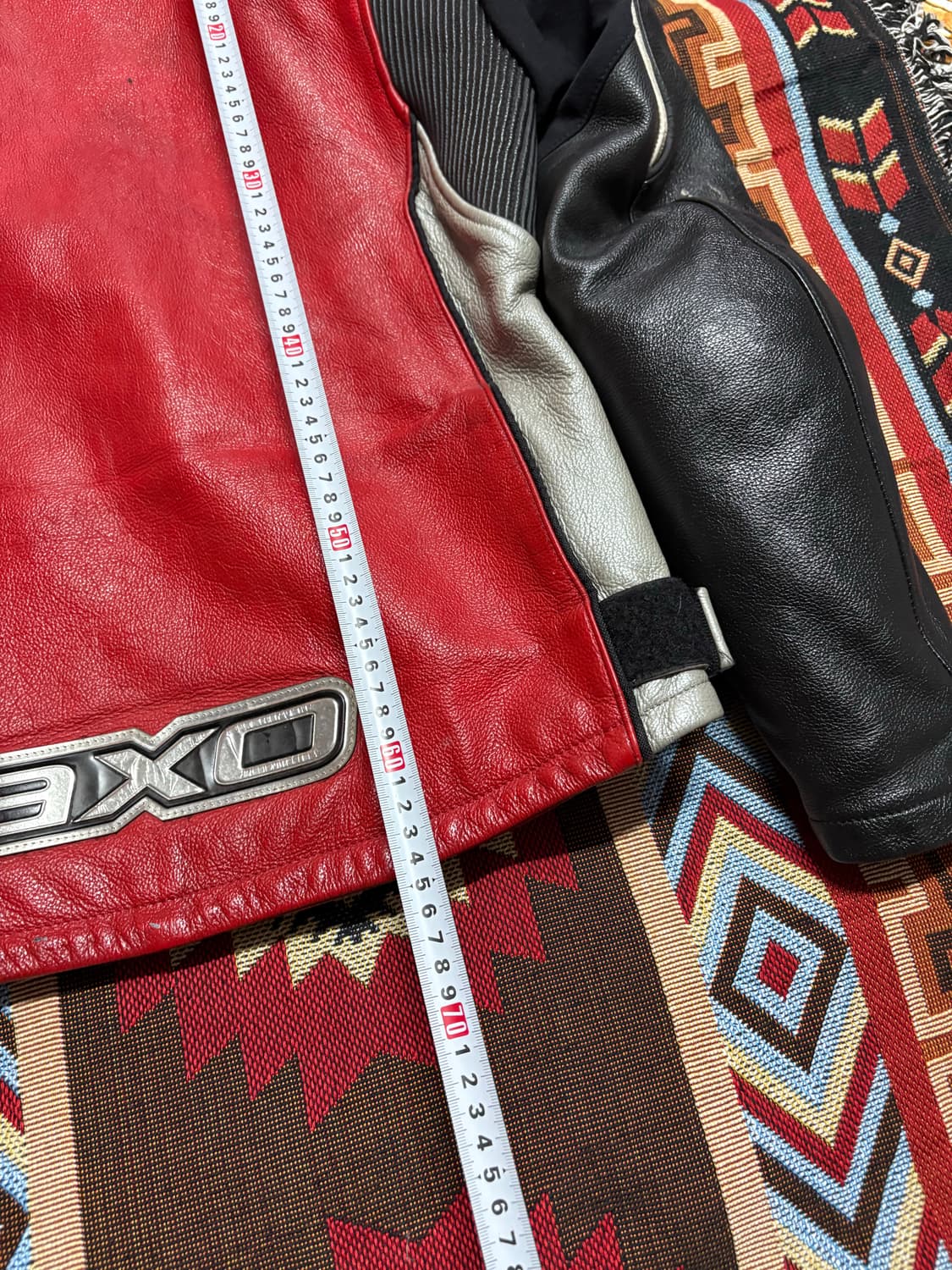 axo 빈티지 모터사이클 소가죽 레이싱 자켓 상품이미지8