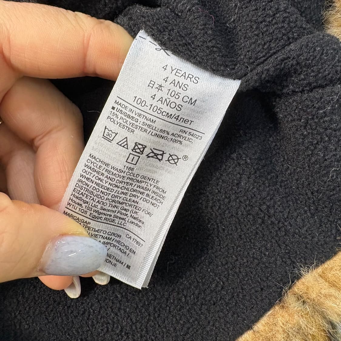 4세 갭 베이비 호피 기모 후드 자켓 0323J 상품이미지5