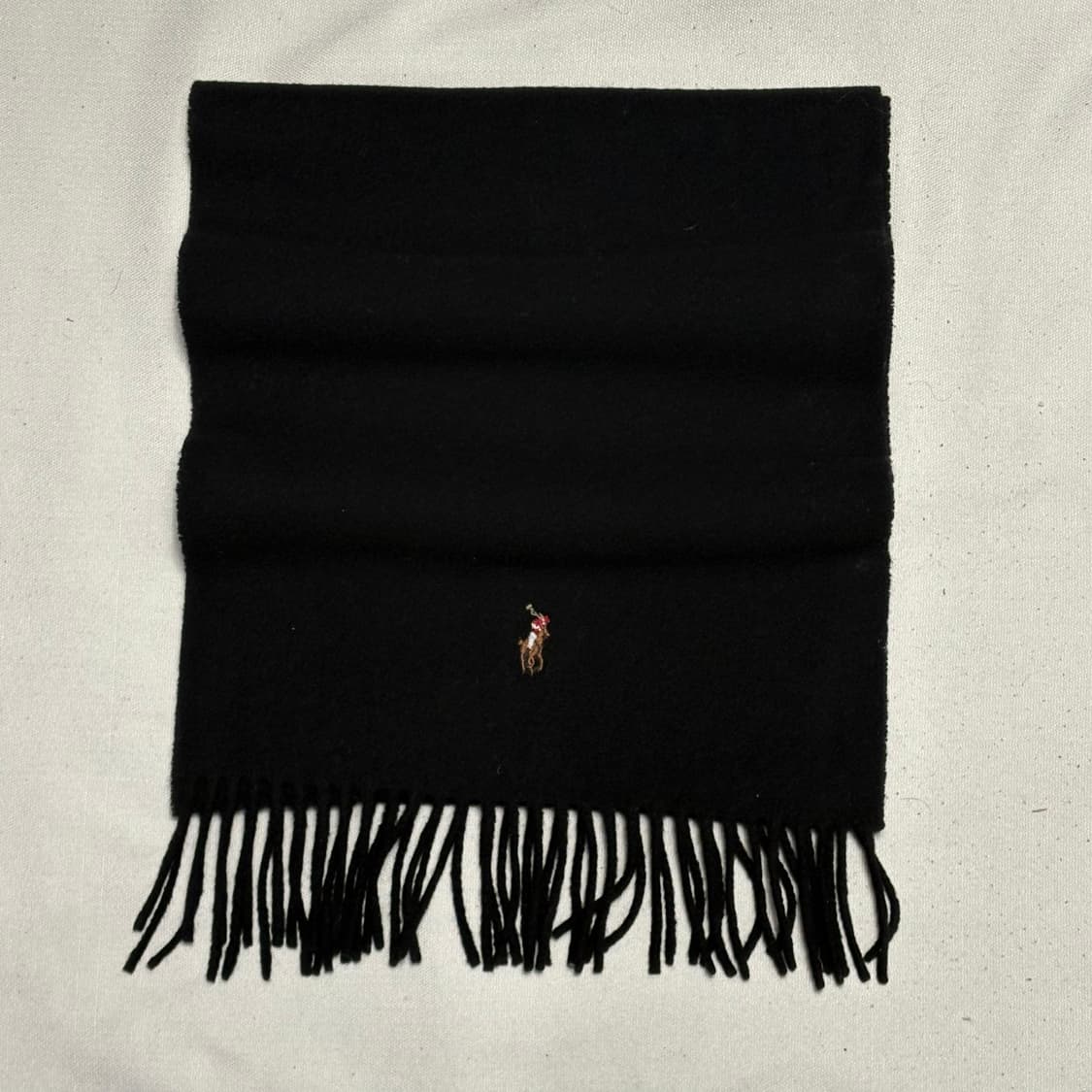 OS 폴로랄프로렌 울 블랙 머플러 상품이미지2