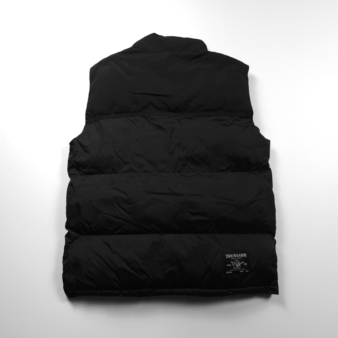 트루릴리젼 로고 패치 블랙 패딩 베스트 (XL)  상품이미지2