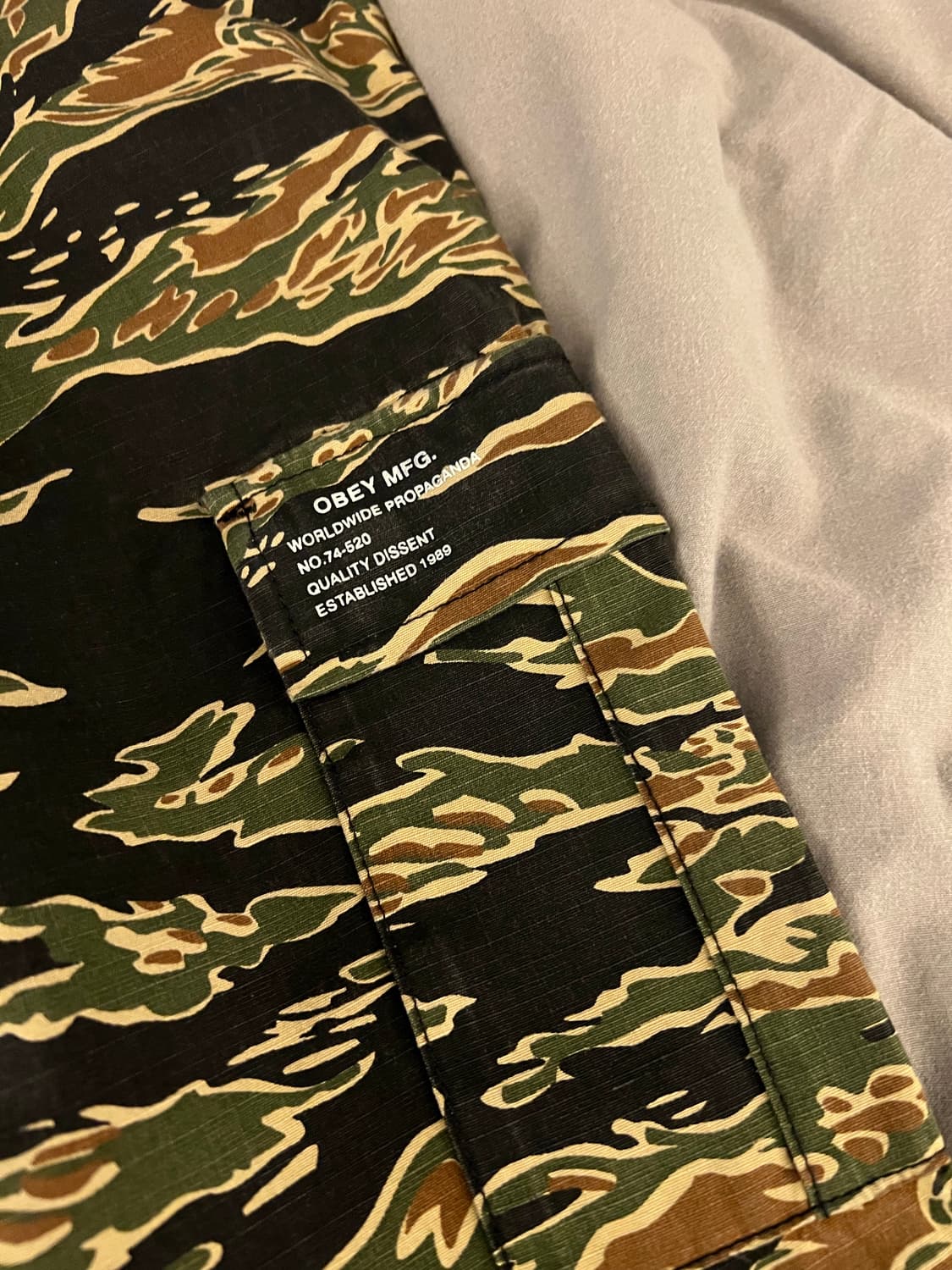 오베이 obey 타이거 카모 카고바지 28 상품이미지6