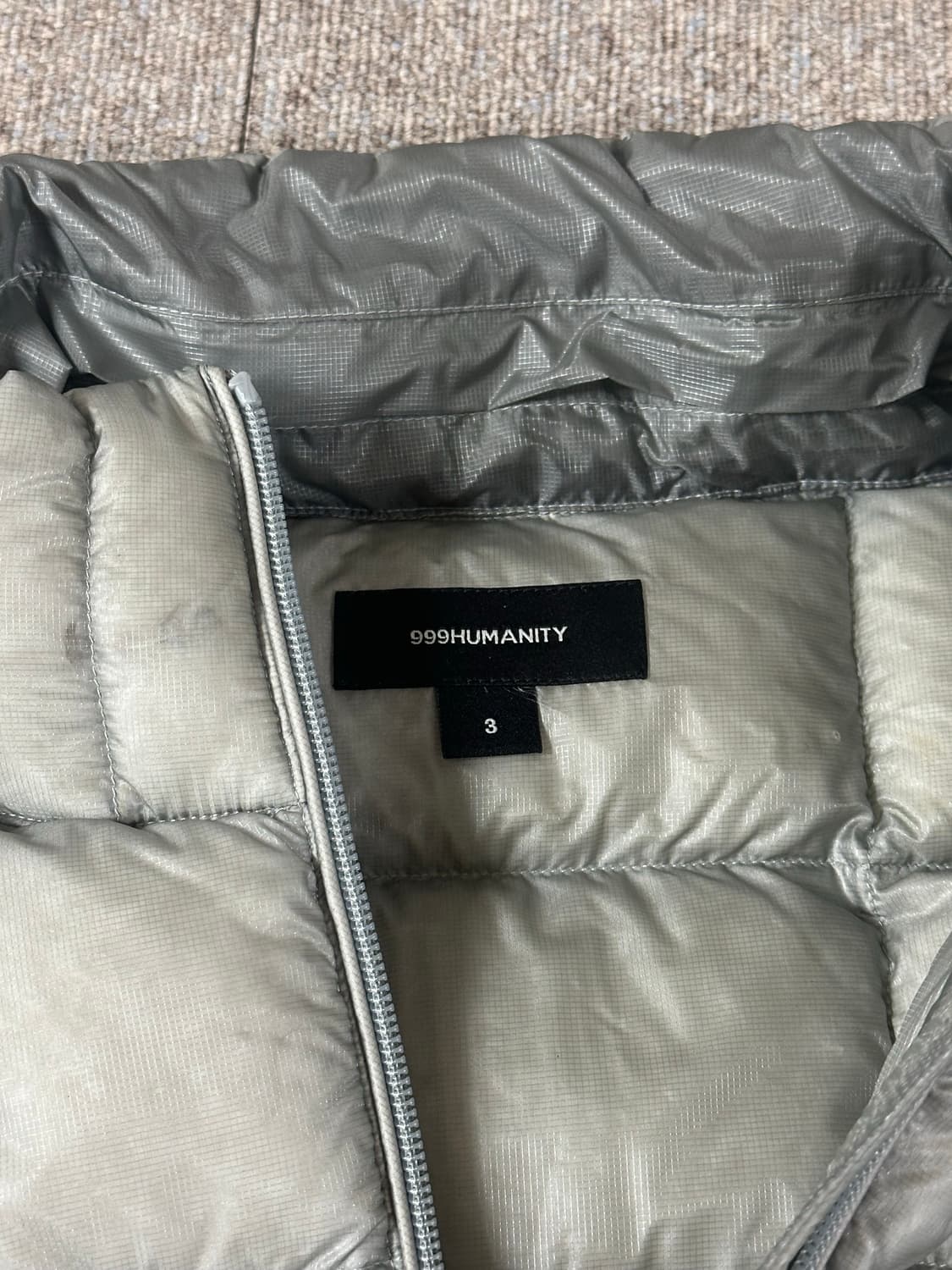 999휴머니티 25fw 경량패딩(Light grey) 3사이즈 상품이미지5