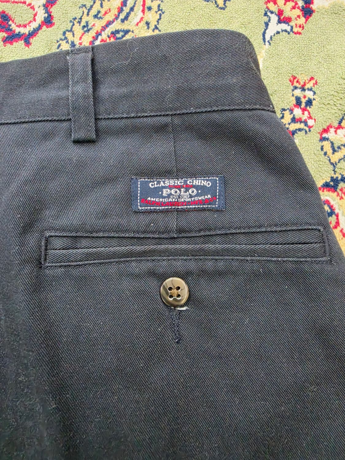 [최종할인] 00' 폴로 네이비 앤드류 투턱 클래식 치36-34  상품이미지7