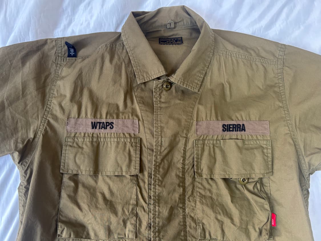 WTAPS 더블탭스 밀리터리 샴브레이 반팔 셔츠 상품이미지2