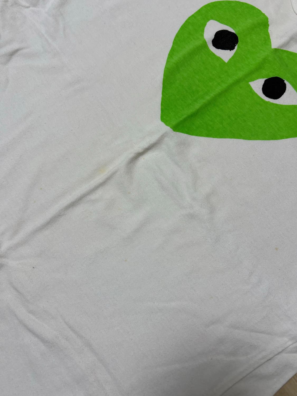 플레이 꼼데가르송 PLAY 그린하트 하트와펜 반팔티 상품이미지4