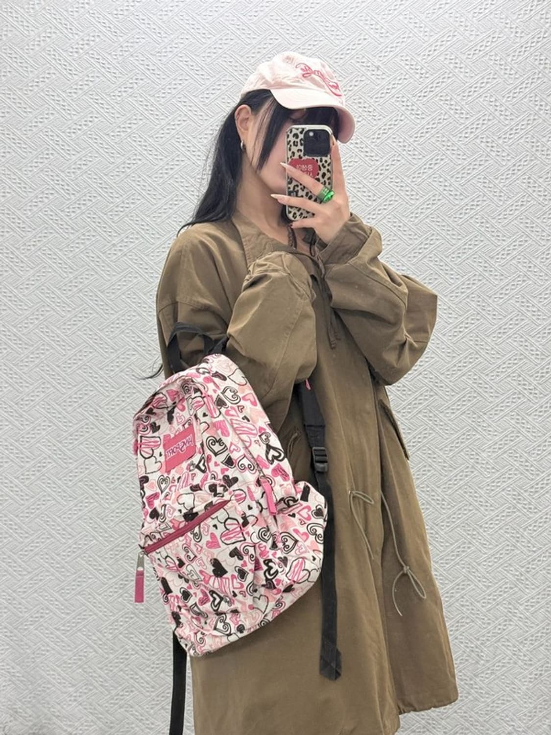 잔스포츠 00's 하트패턴 키치유니크 핀터감성 백팩 C08517 상품이미지1