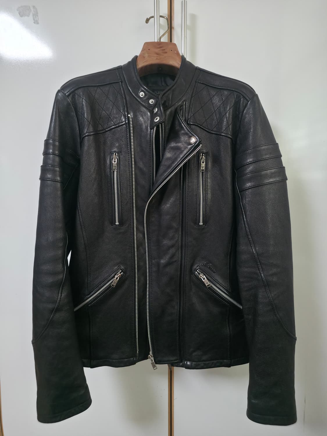 [L/100] 게스 남성 양가죽 라이더 자켓 상품이미지1