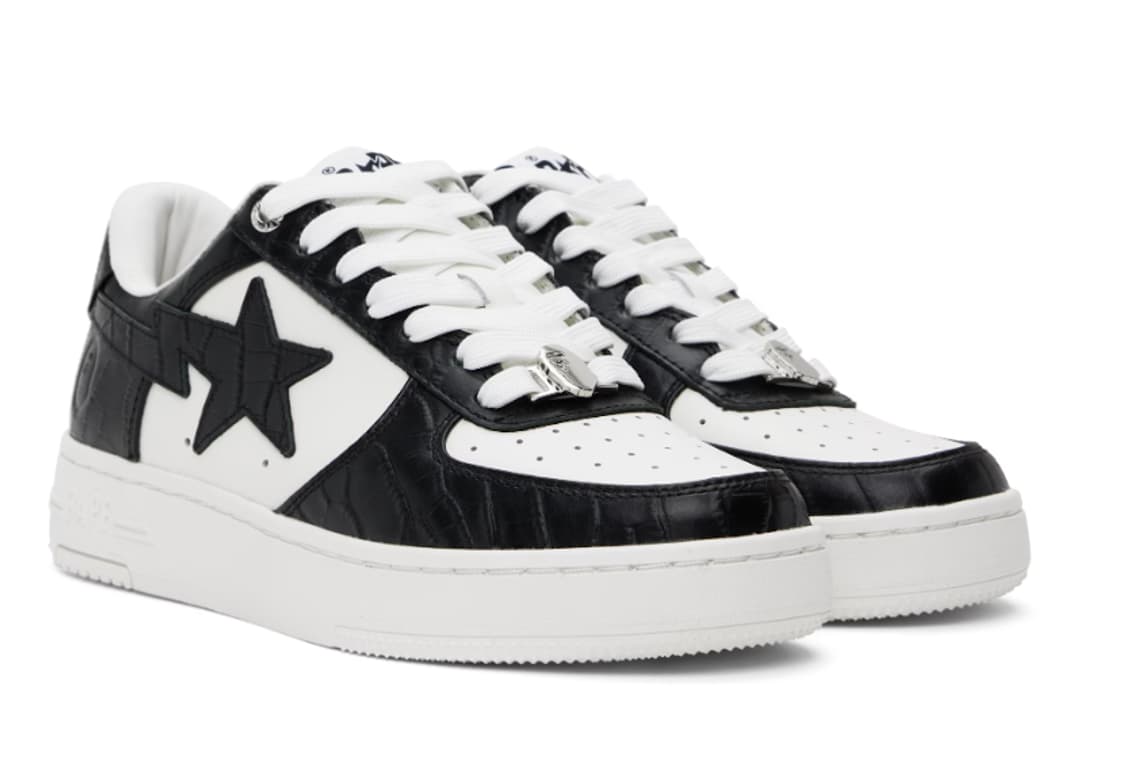 새상품 베이프 베이프스타#3 블랙&화이트 36사이즈 상품이미지1