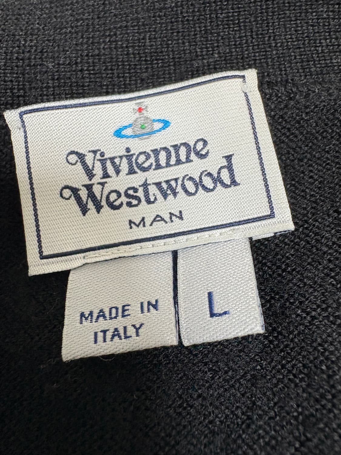 비비안 웨스트우드 울 가디건 블랙 L(105) 상품이미지4
