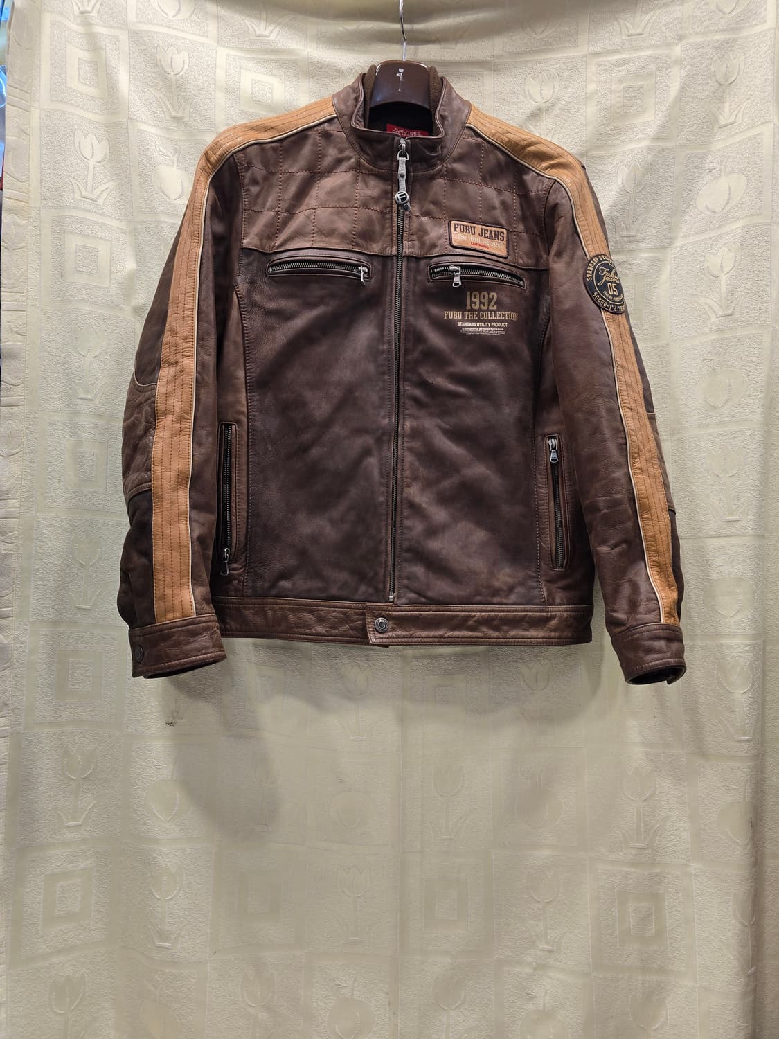 후부진스 FUBU 빈티지 가죽 자켓 L (100) 상품이미지1