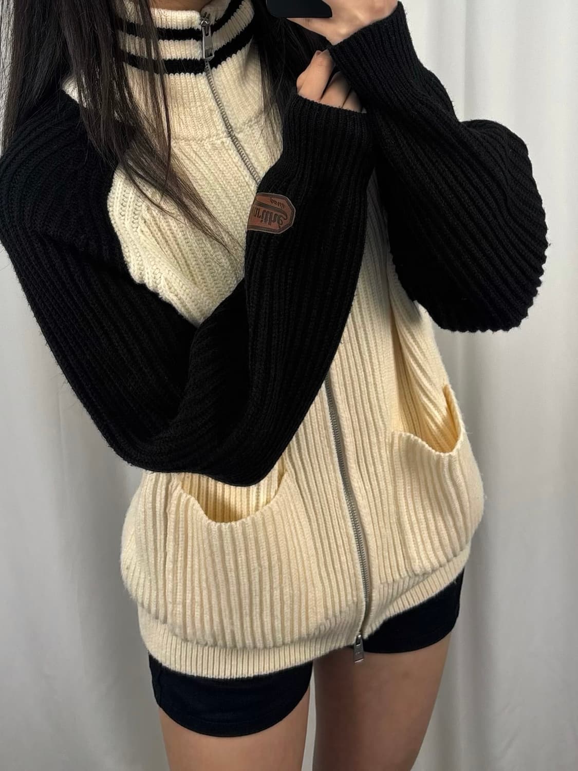 마리떼 프랑소와 저버 니트 집업 상품이미지1