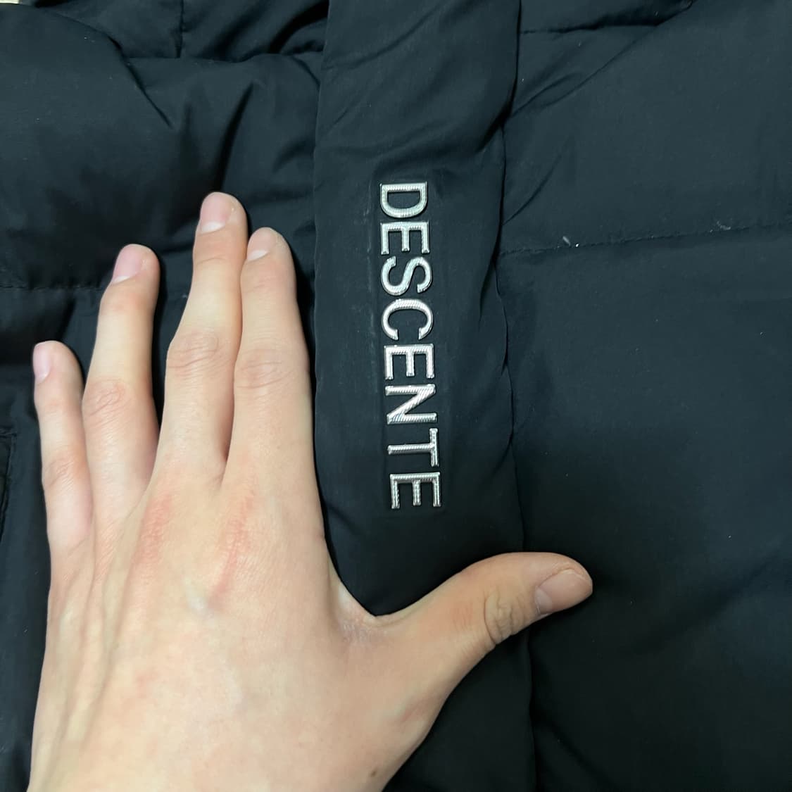 데상트 히트나비 구스다운 후드 롱패딩 XS/85  상품이미지4