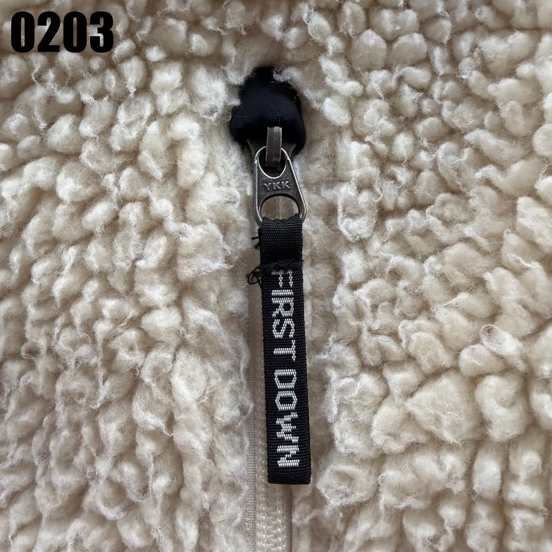 First down 퍼스트다운 플리스 후리스 집업 자켓 L 0203 상품이미지4