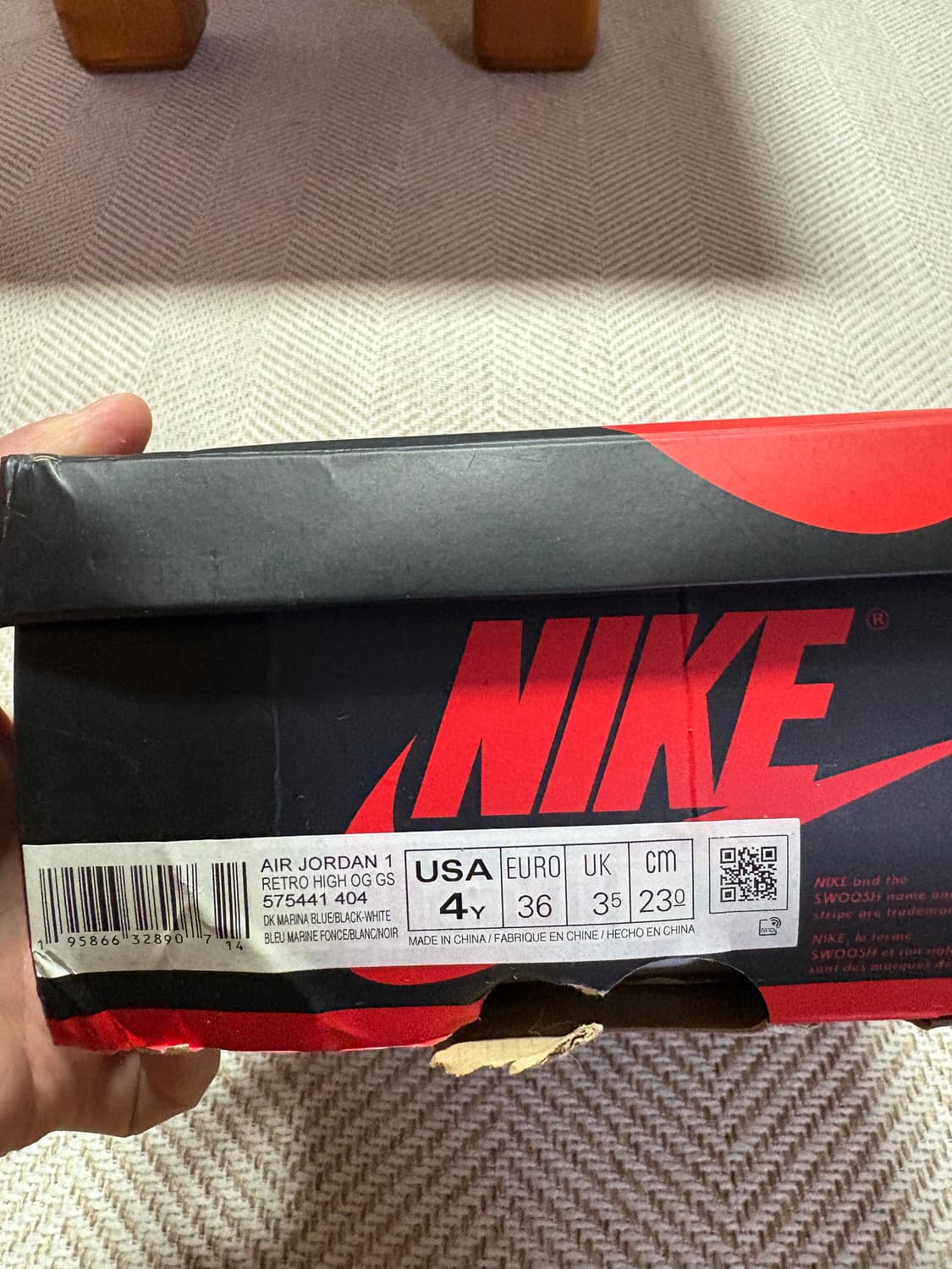 [230] 나이키 조던1 OG 로얄토 로얄블루 상품이미지5