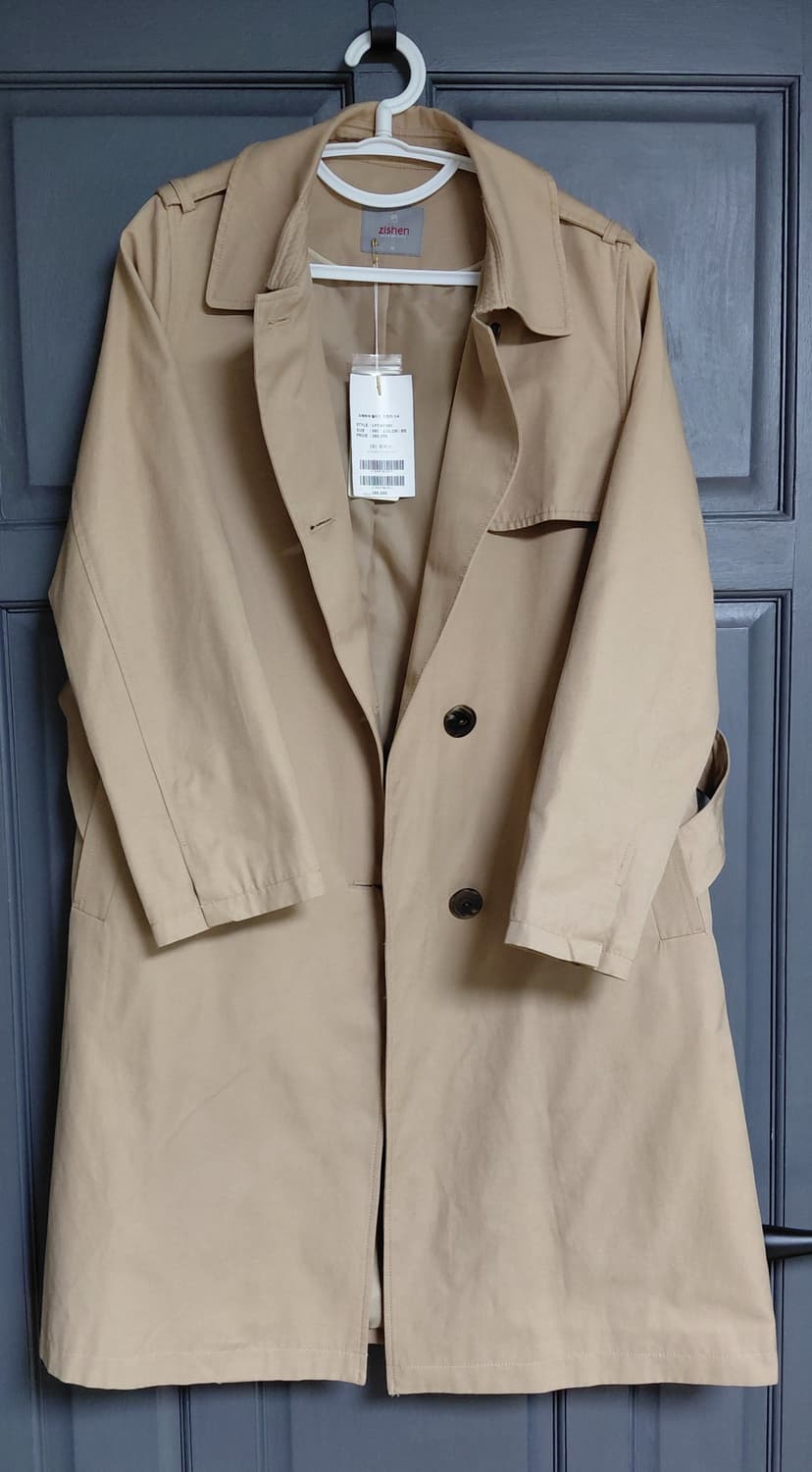 Zishen 여성 베이지 트렌치 코트 95 (새상품) 상품이미지1