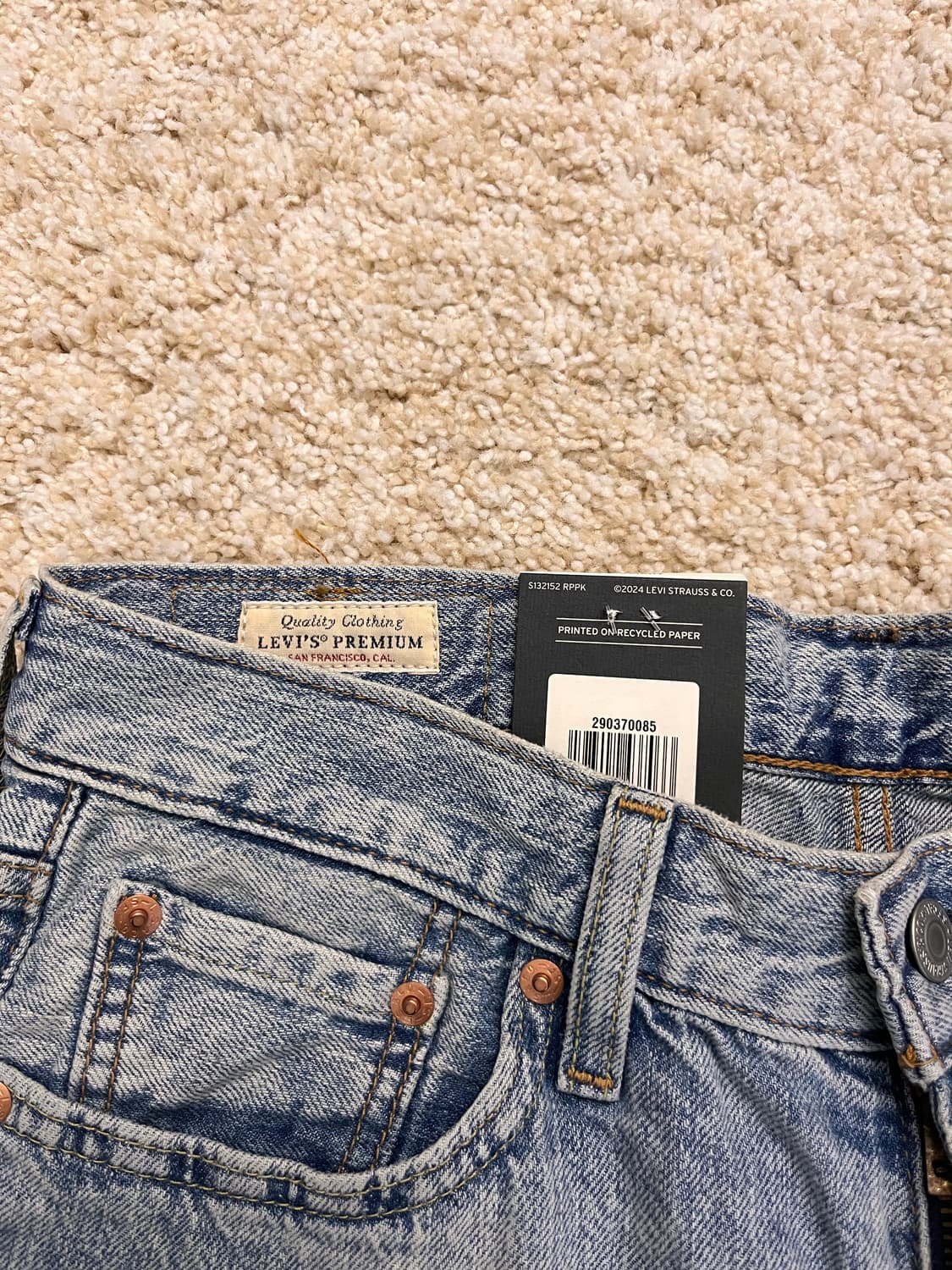 [새상품] 리바이스 568 30*32 린넨+ 데님, 여름 청바지 끝판왕 상품이미지5