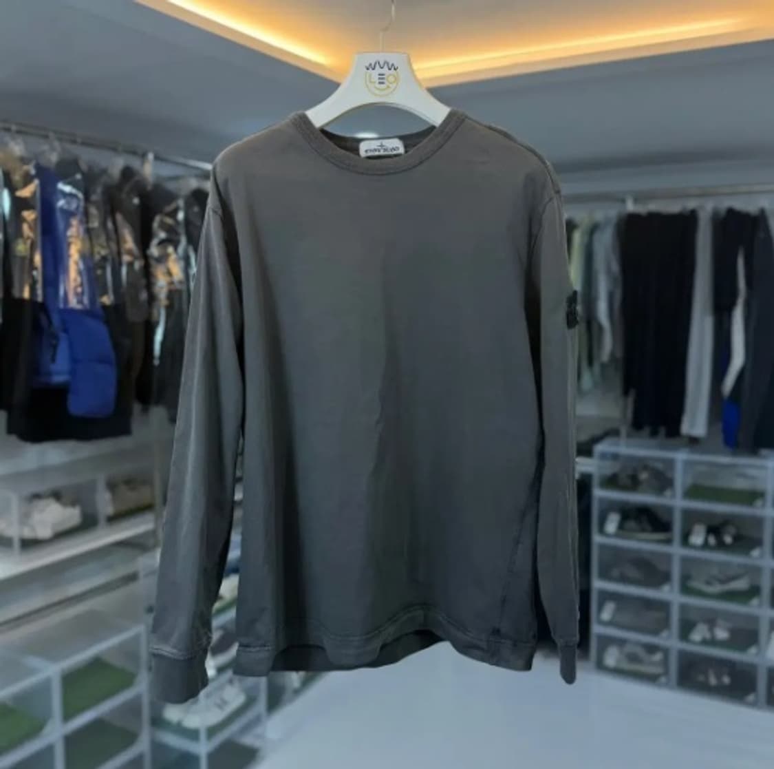 [정품] 스톤아일랜드 차콜 그레이 롱슬리브 XL 상품이미지4