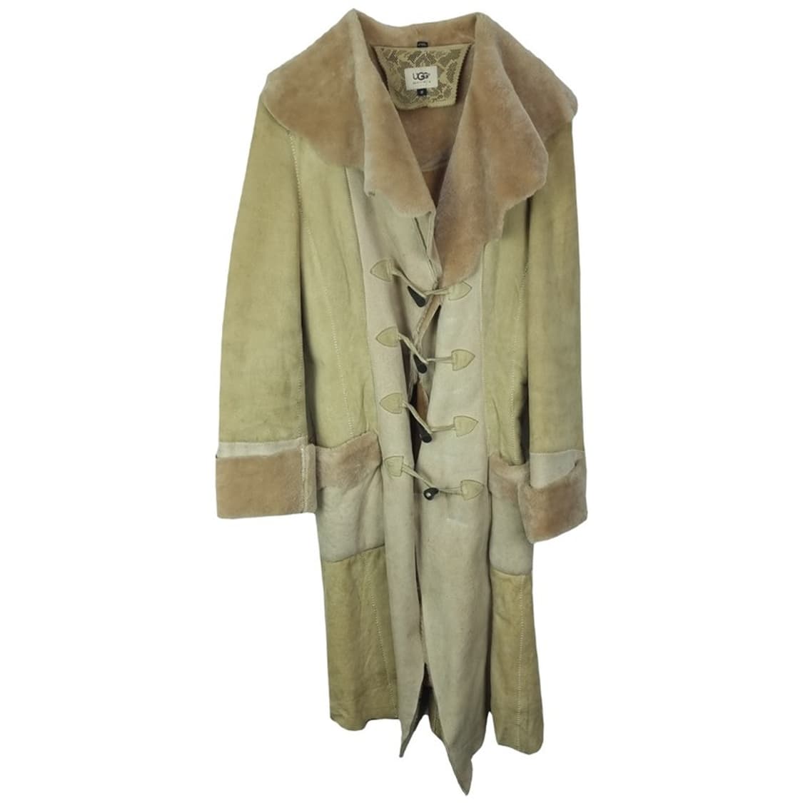 [어그] 리얼 쉽스킨 양가죽 양모 무스탕 더플 롱 코트 M17729 상품이미지2