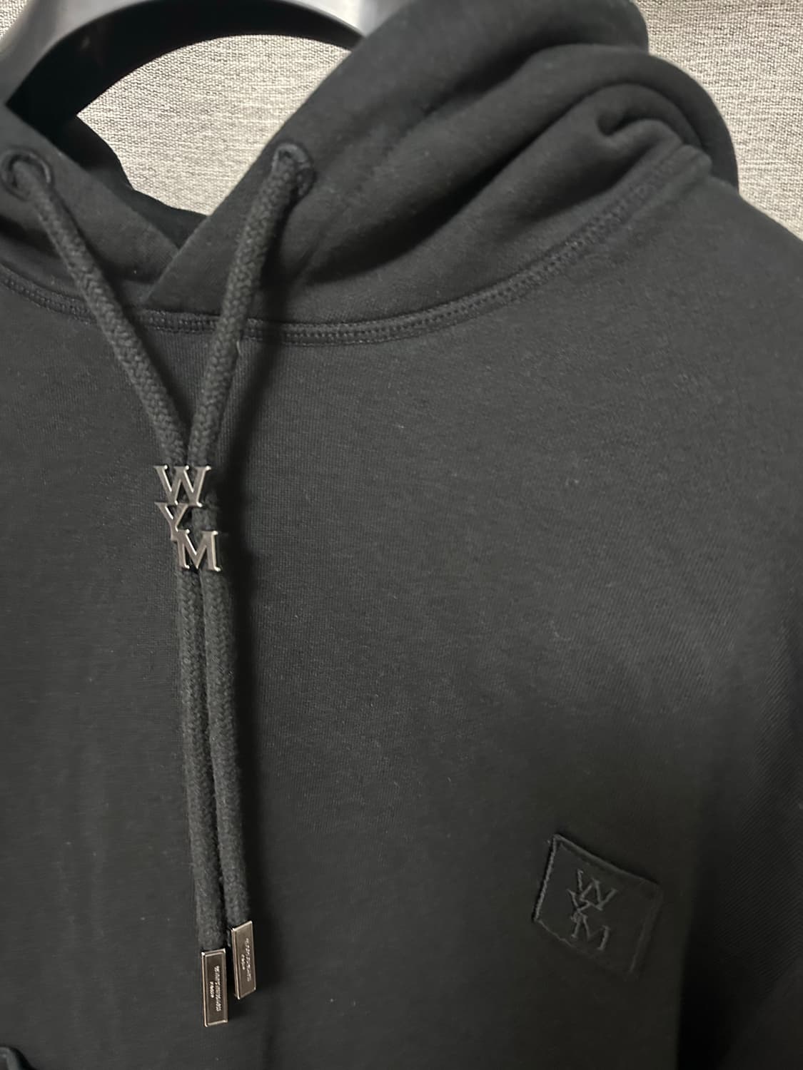  25FW 우영미 백로고 후드 블랙 (46) 상품이미지3