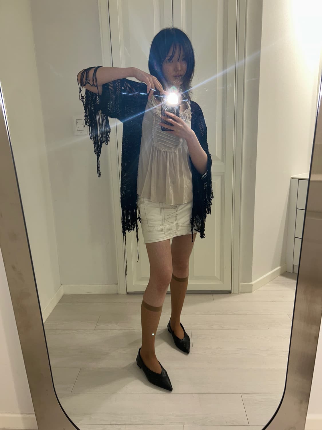 Crochet Fringe Cardigan / 빈티지 프린지 가디건 상품이미지1