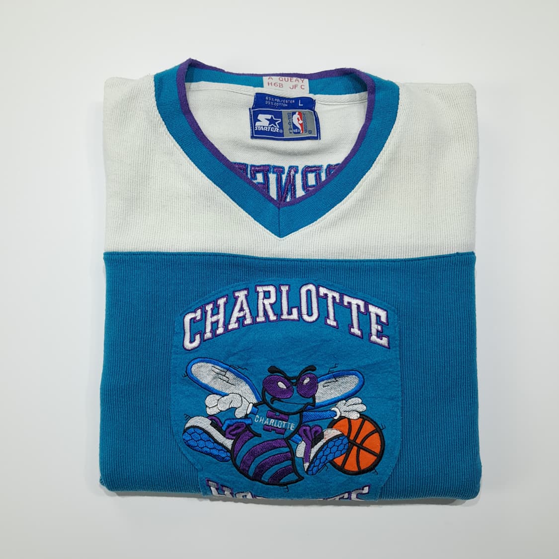 CL211 L 스타터 90s한국판 NBA 샬럿호네츠 틸 하키스웨터 상품이미지7