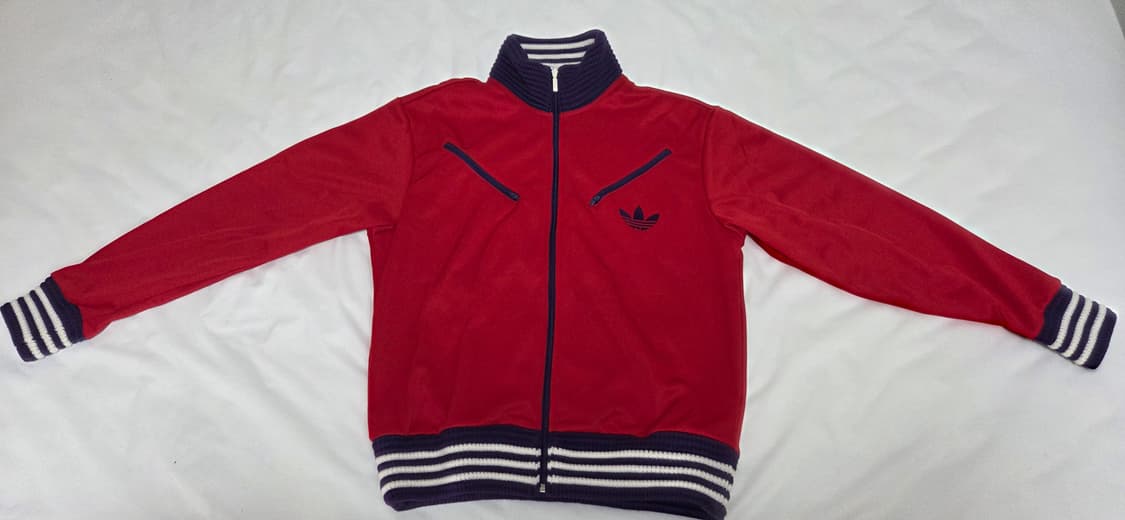 아디다스 레드 삼선 트랙탑 져지 상품이미지1