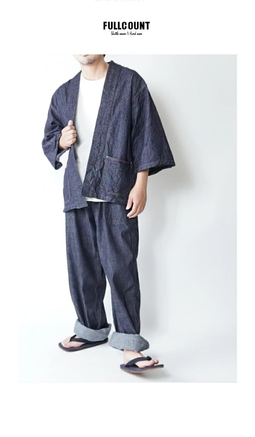 [새상품] 풀카운트 데님 하피 상품이미지3