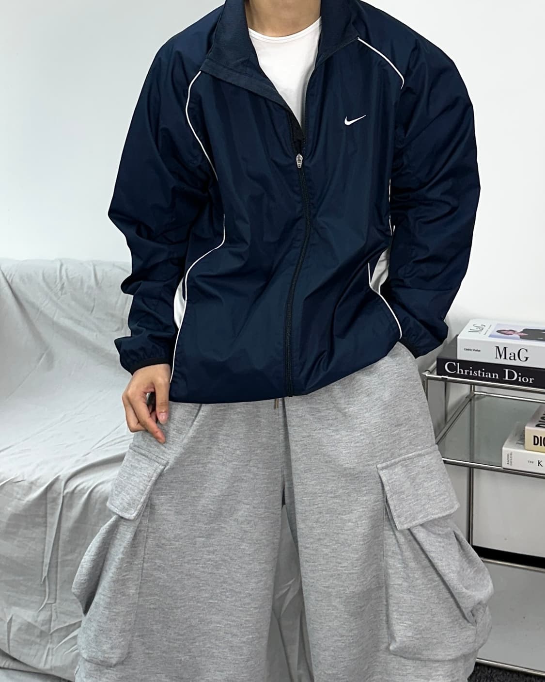 나이키 스우시 빅로고 바람막이 XL 상품이미지2