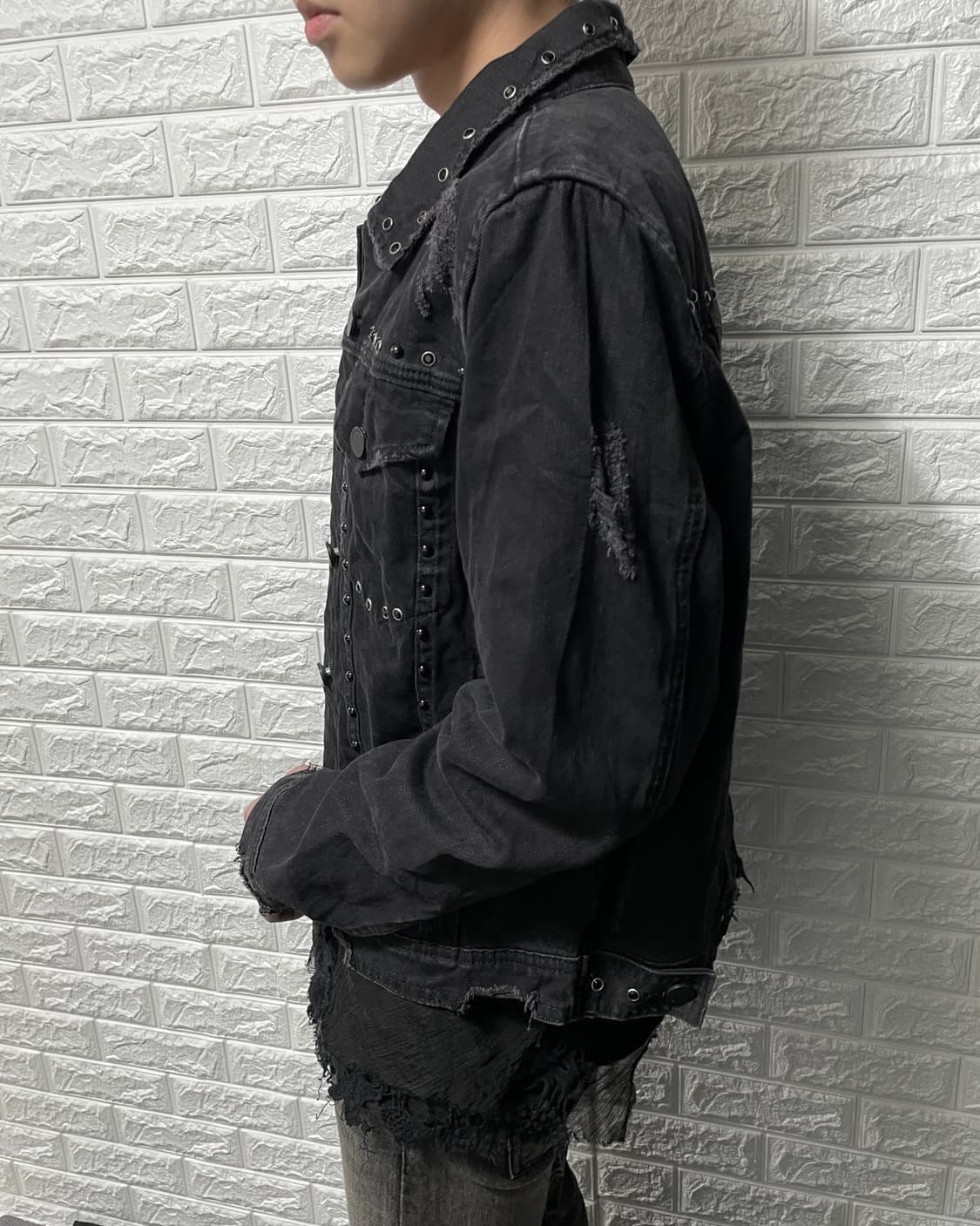 Blank NYC 스터드 디스트레스트 데님 자켓 상품이미지3