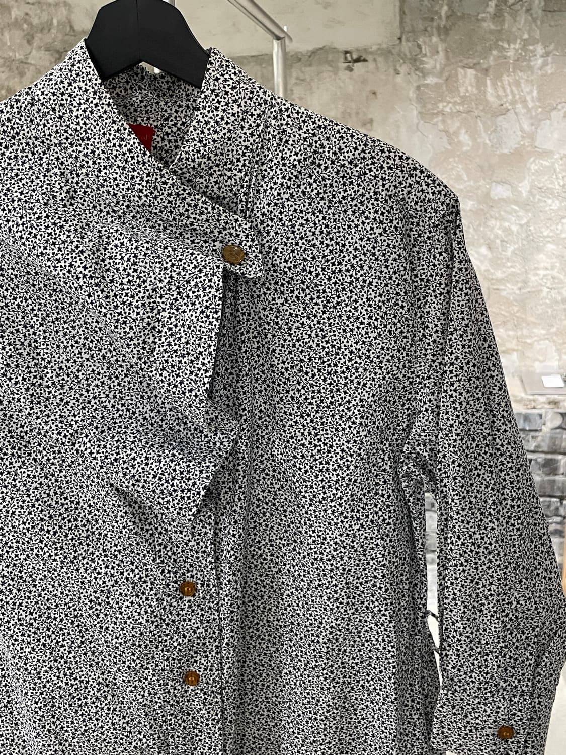 비비안 웨스트우드 레드라벨 플로랄 orb 로고 미니 원피스 상품이미지3