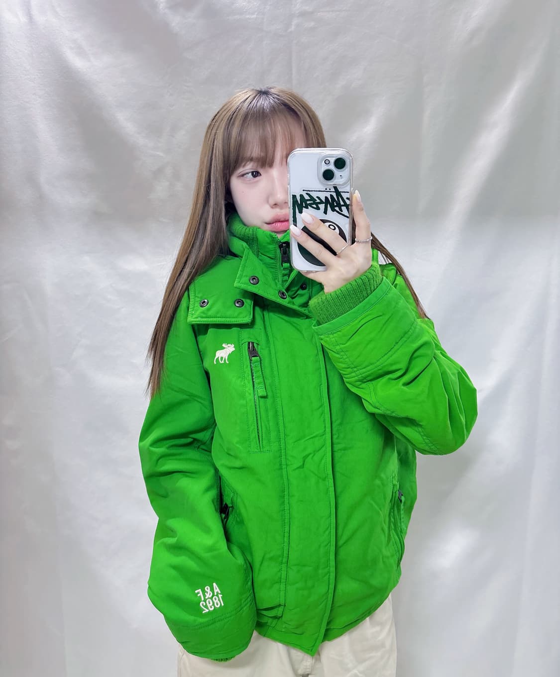 아베크롬비 페일그린 자수로고 자켓  상품이미지3