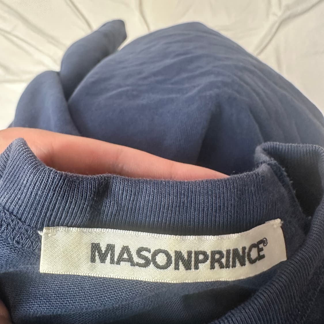 MASONPRINE 챔피언스리그 네이비맨투맨 1 Size 상품이미지3