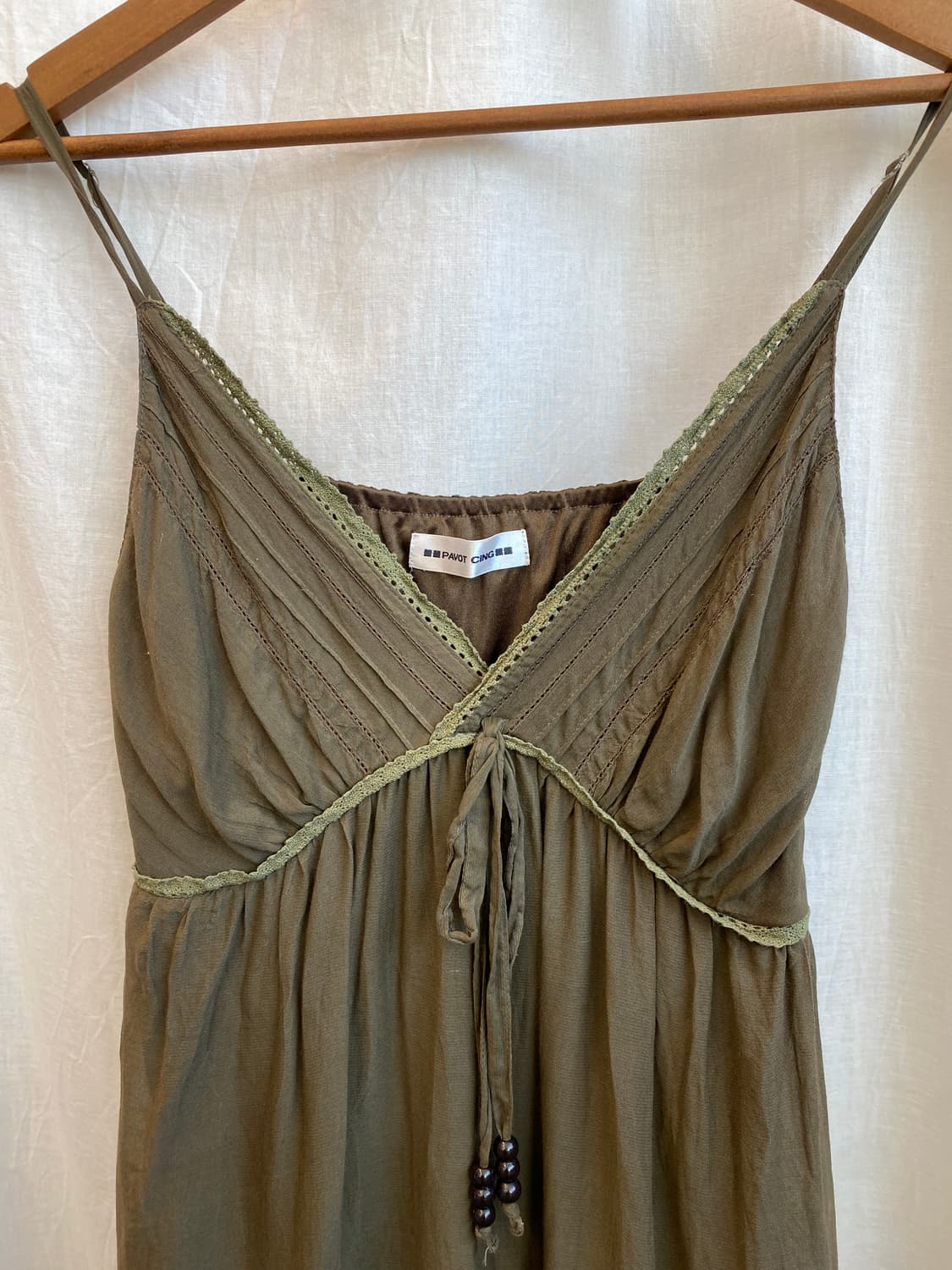 PAVOT CLING 카키 롱슬리브리스탑(M) 상품이미지4