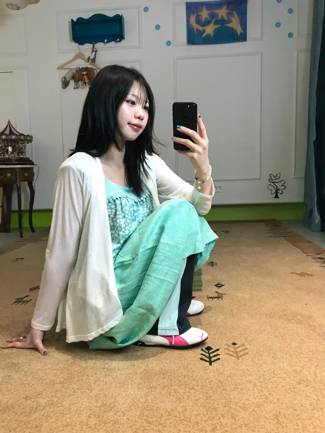 민트로 겹겹이 쌓은 레이어드 코디셋𖧧𓂃˖₊ 상품이미지3