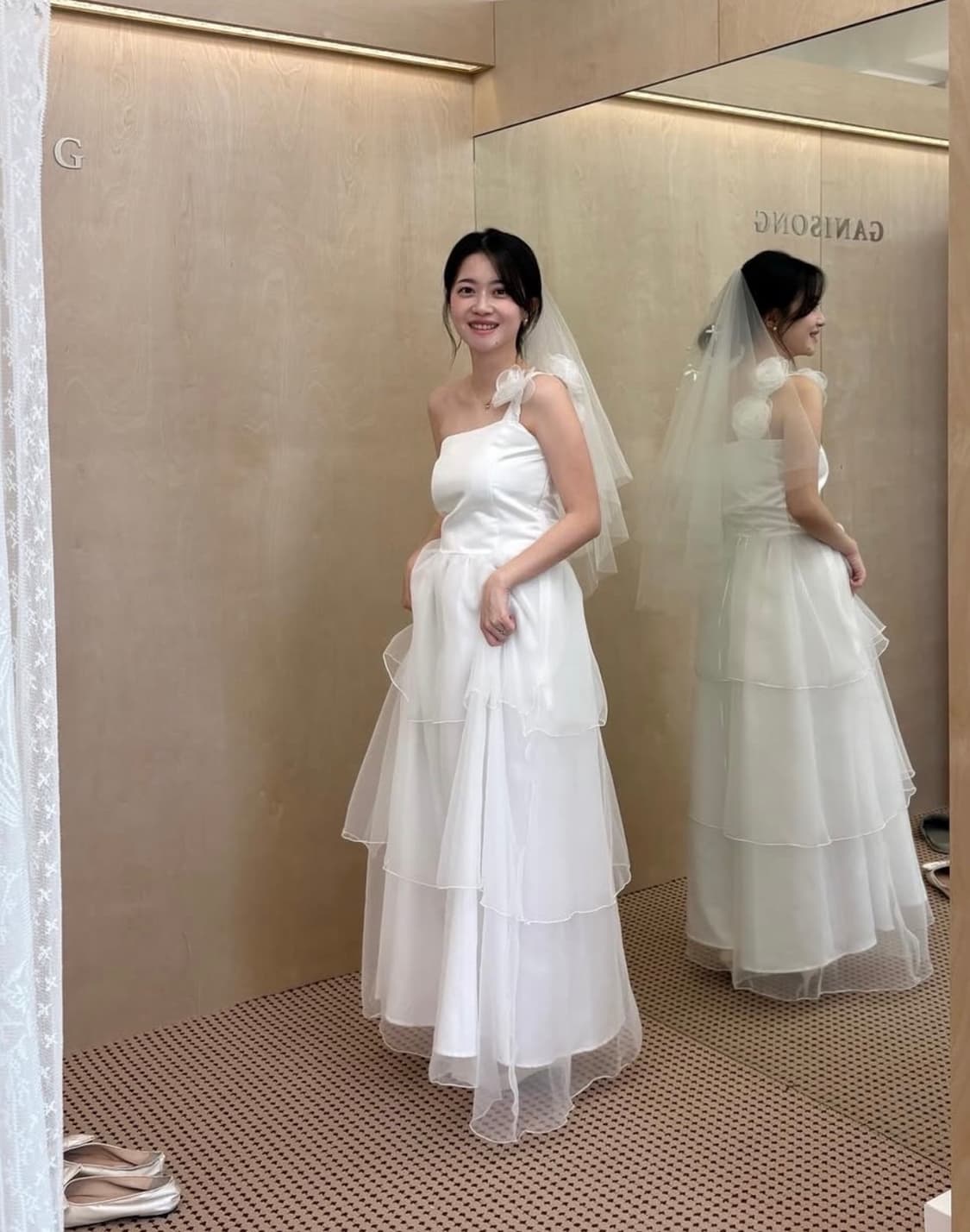 가니송 로즈 피오니 드레스 상품이미지7