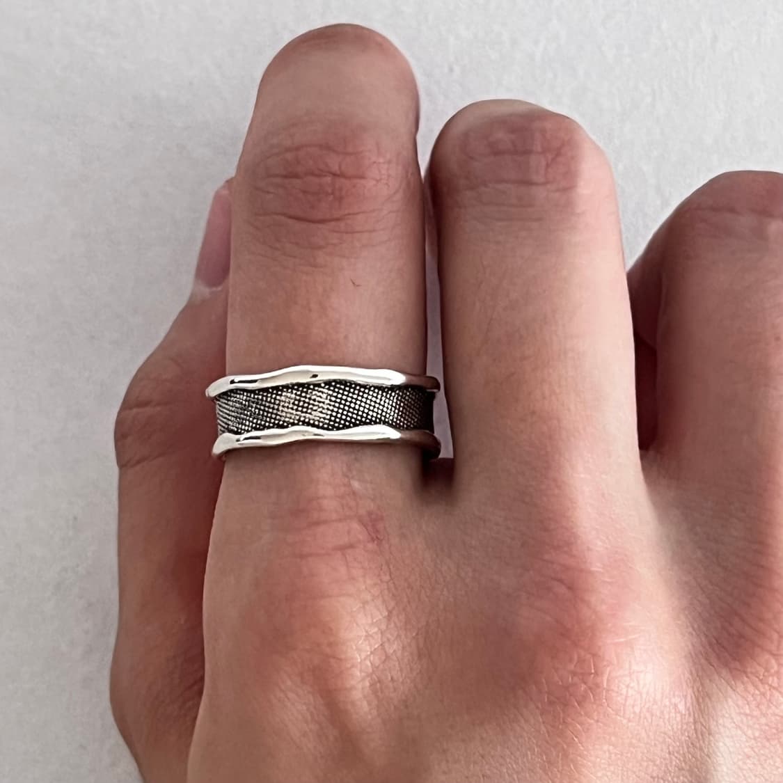 메탈릭 청키 반지 상품이미지6