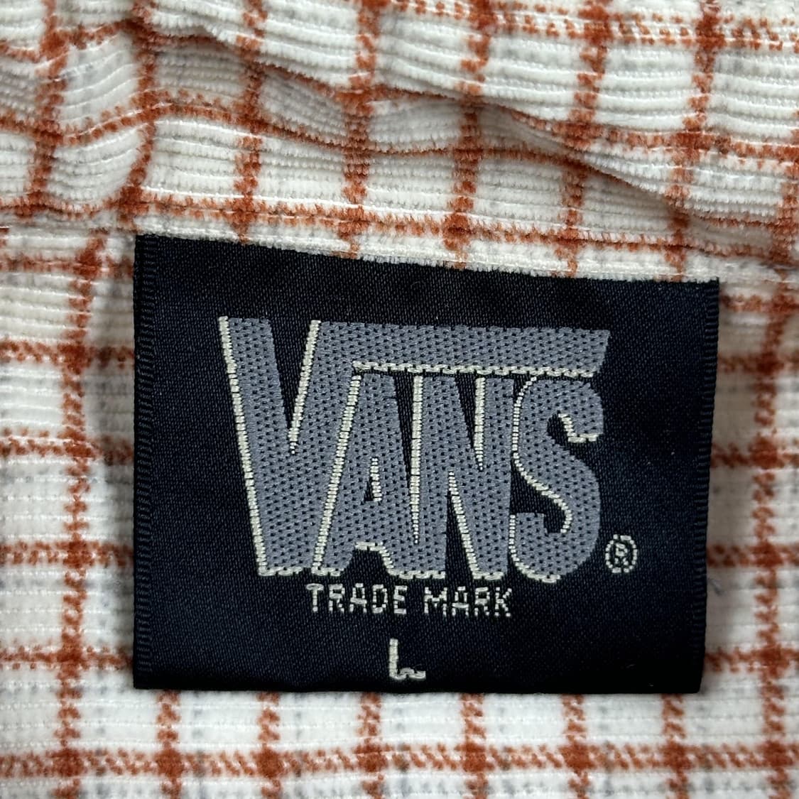 반스 올드스쿨 오버핏 체크패턴 울 셔츠 L 상품이미지5