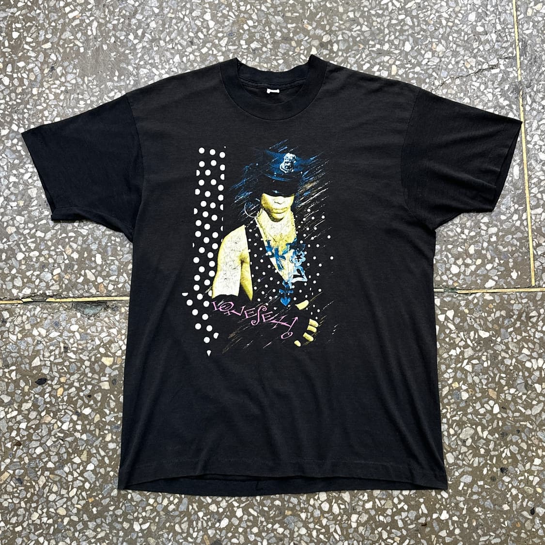 80s USA 프린스 Lovesexy 빈티지 싱글스티치 티셔츠 XL 상품이미지1