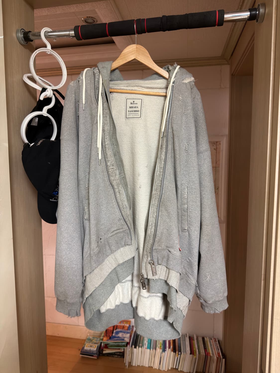 48) 미하라야스히로 트리플 레이어드 집업 후드 상품이미지2