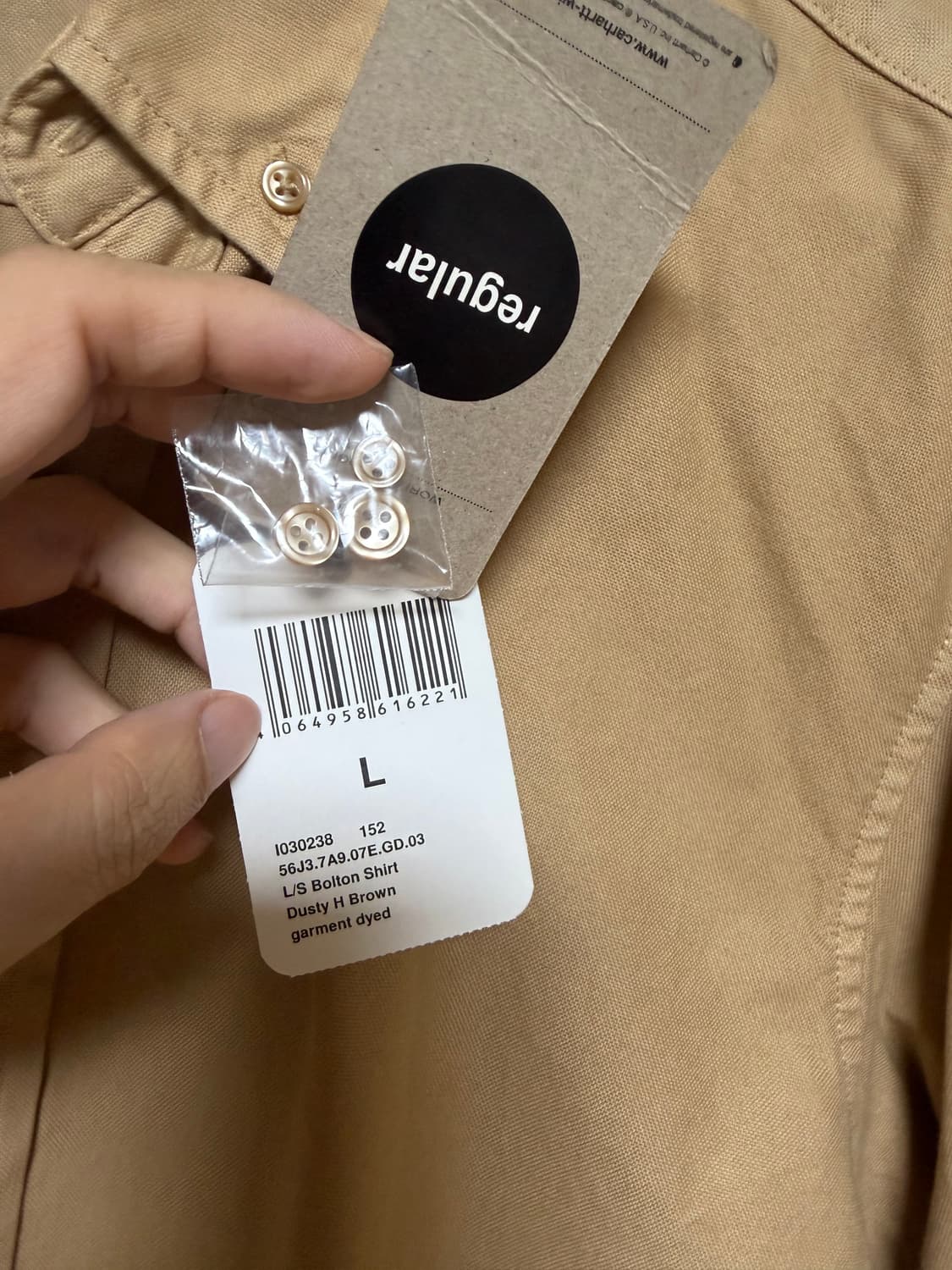 칼하트    Carhartt WIP L/S Bolton Shirt 라지 상품이미지4