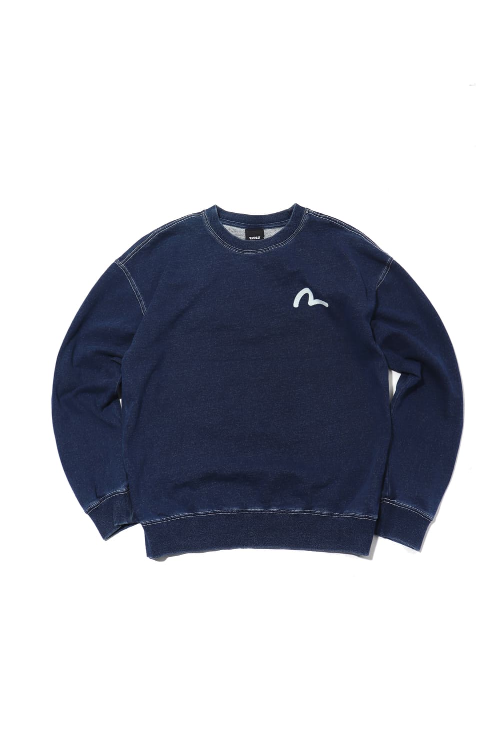 EVISU 인디고 시그니처 로고 맨투맨 size S 상품이미지1