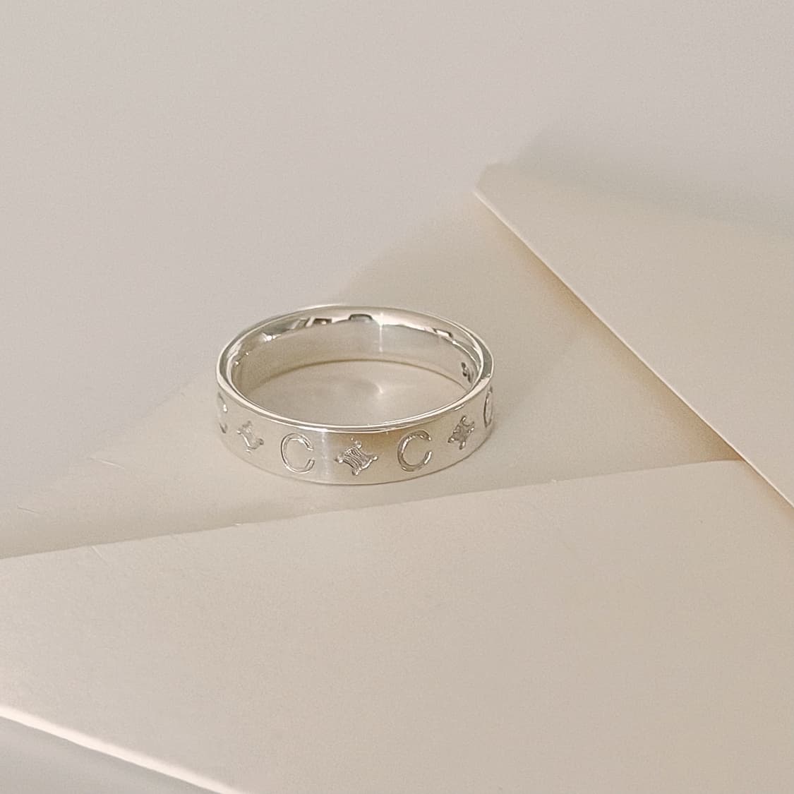 셀린느 마카담 실버 반지 상품이미지4